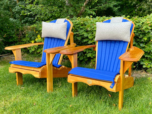 2 Classic Adirondacks Chairs with upholstery