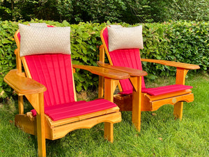 2 Classic Adirondacks Chairs with upholstery
