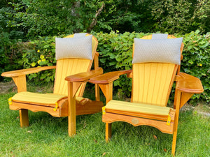 2 Classic Adirondacks Chairs with upholstery