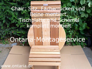 Aufbau-Service Adirondack Chairs