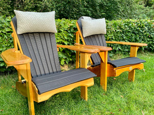 2 Classic Adirondacks Chairs with upholstery