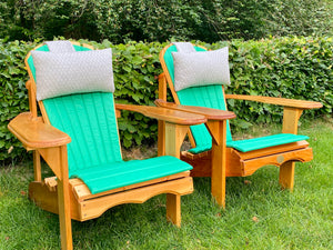 2 Classic Adirondacks Chairs with upholstery