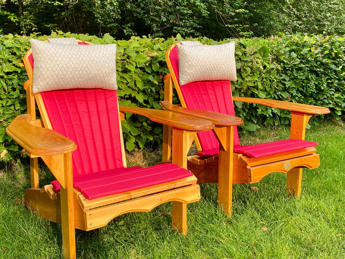 2 Classic Adirondacks Chairs with upholstery