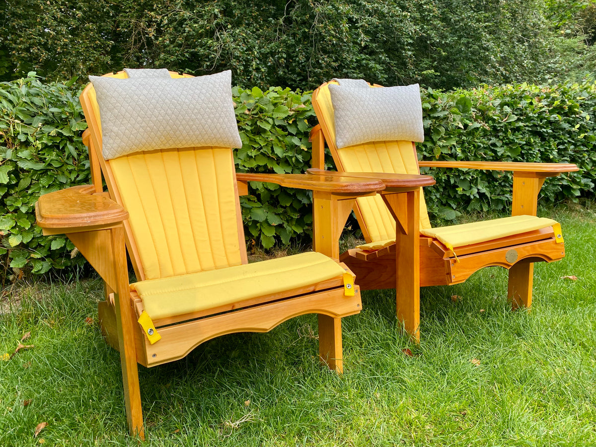 2 Classic Adirondacks Chairs with upholstery