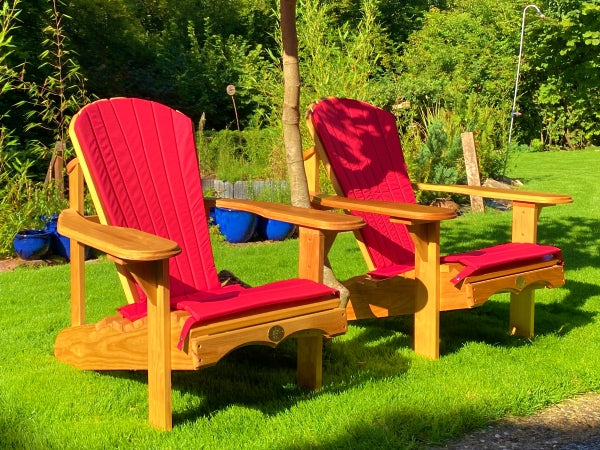 2 Classic Adirondacks Chairs mit Polster
