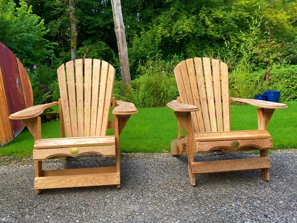2 adjustable Adirondack comfort chairs 