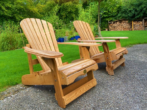 2 verstellbare Adirondack-Comfort-Chairs