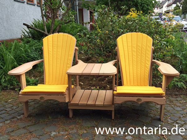 Adirondack Chair - Original Bear Chair Tête-à-tête mit Polstern 3