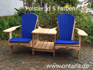 Adirondack Chair - Original Bear Chair Tête-à-tête mit Polstern