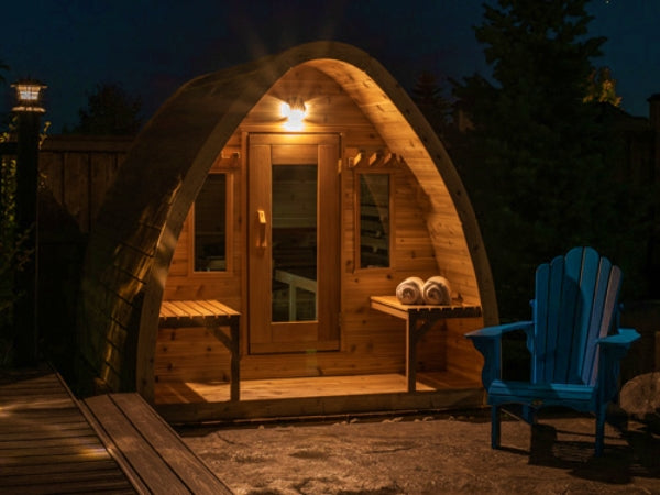 Package Deal 7: Hut sauna w. veranda - L305 x W244 cm